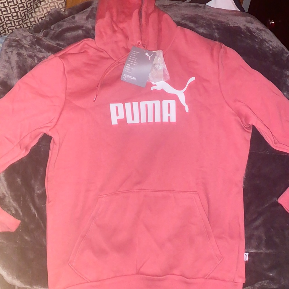 Pink Puma Pullover Hoodie